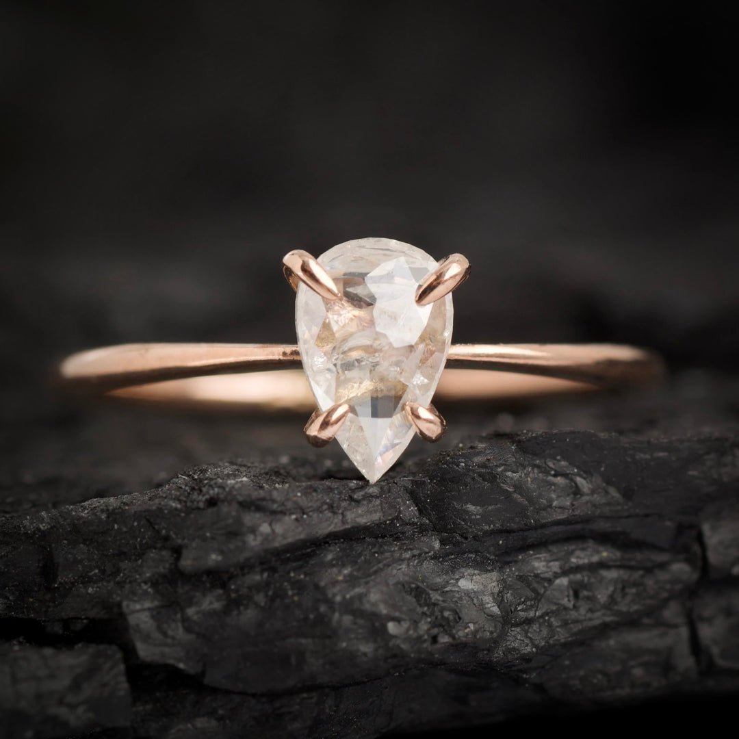 Pear diamond ring