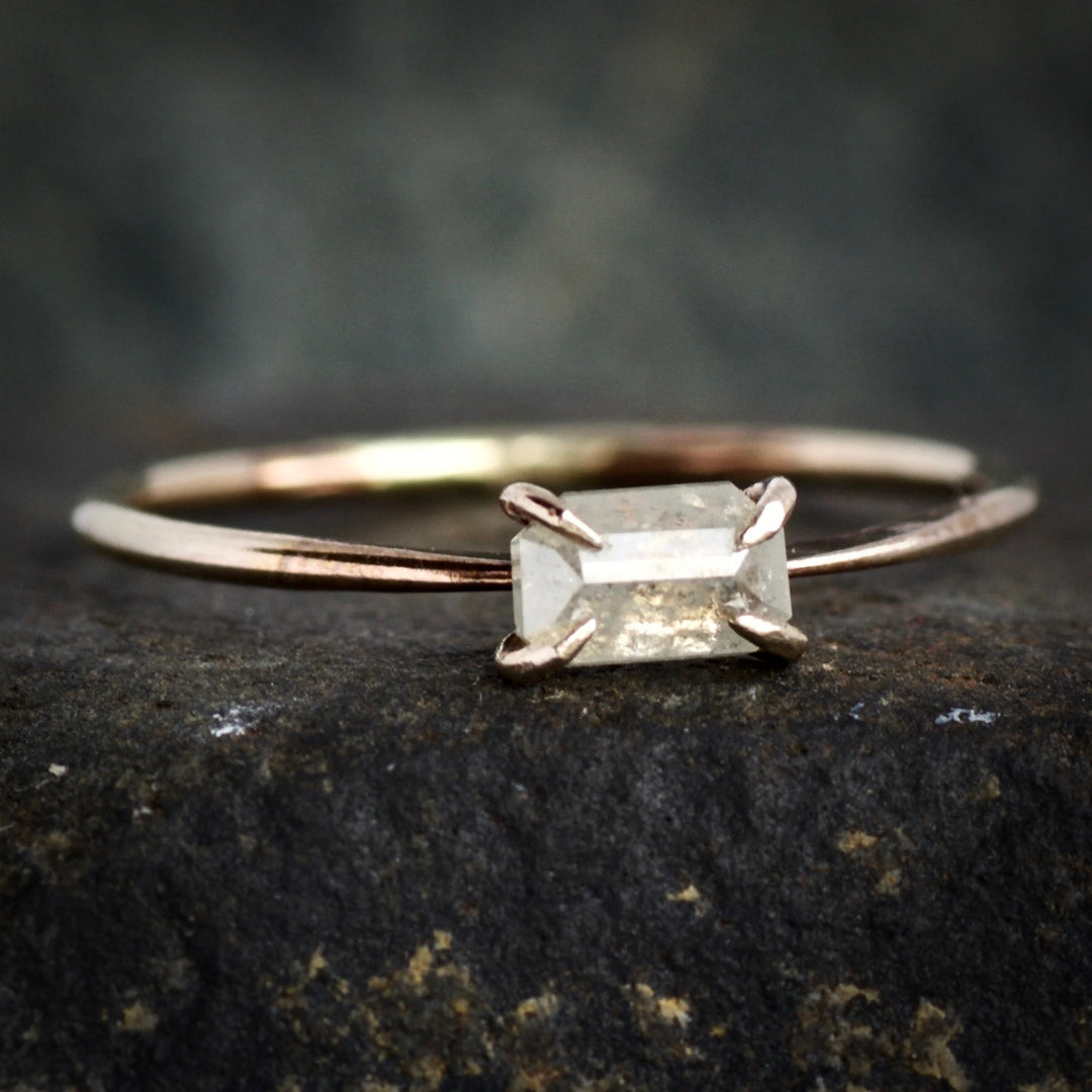 White diamond ring