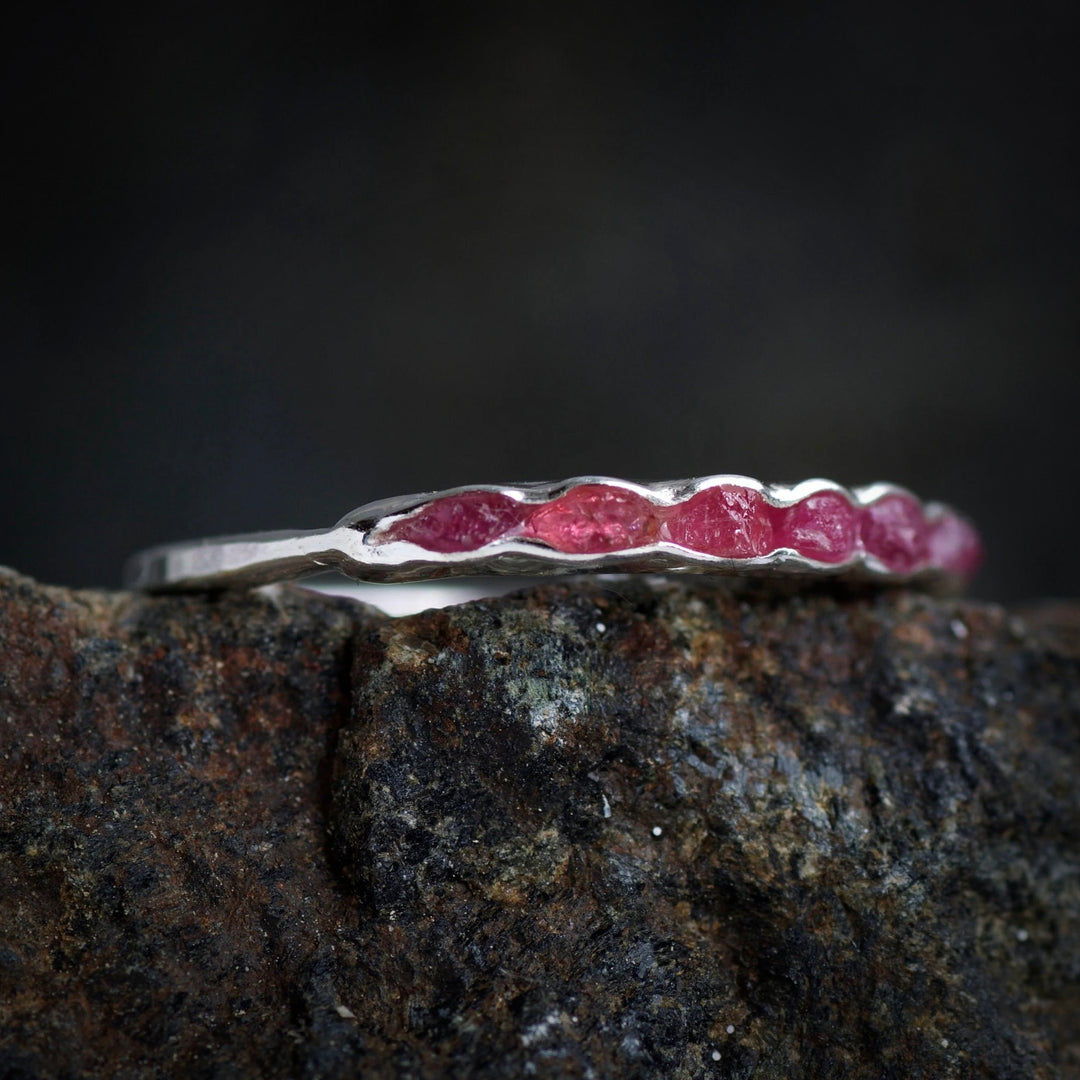 Pink ruby ring