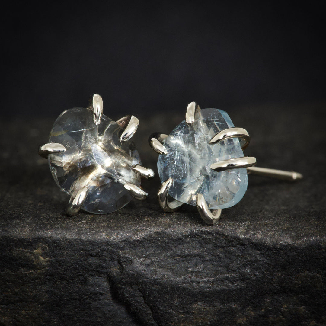 Moss Aquamarine Studs