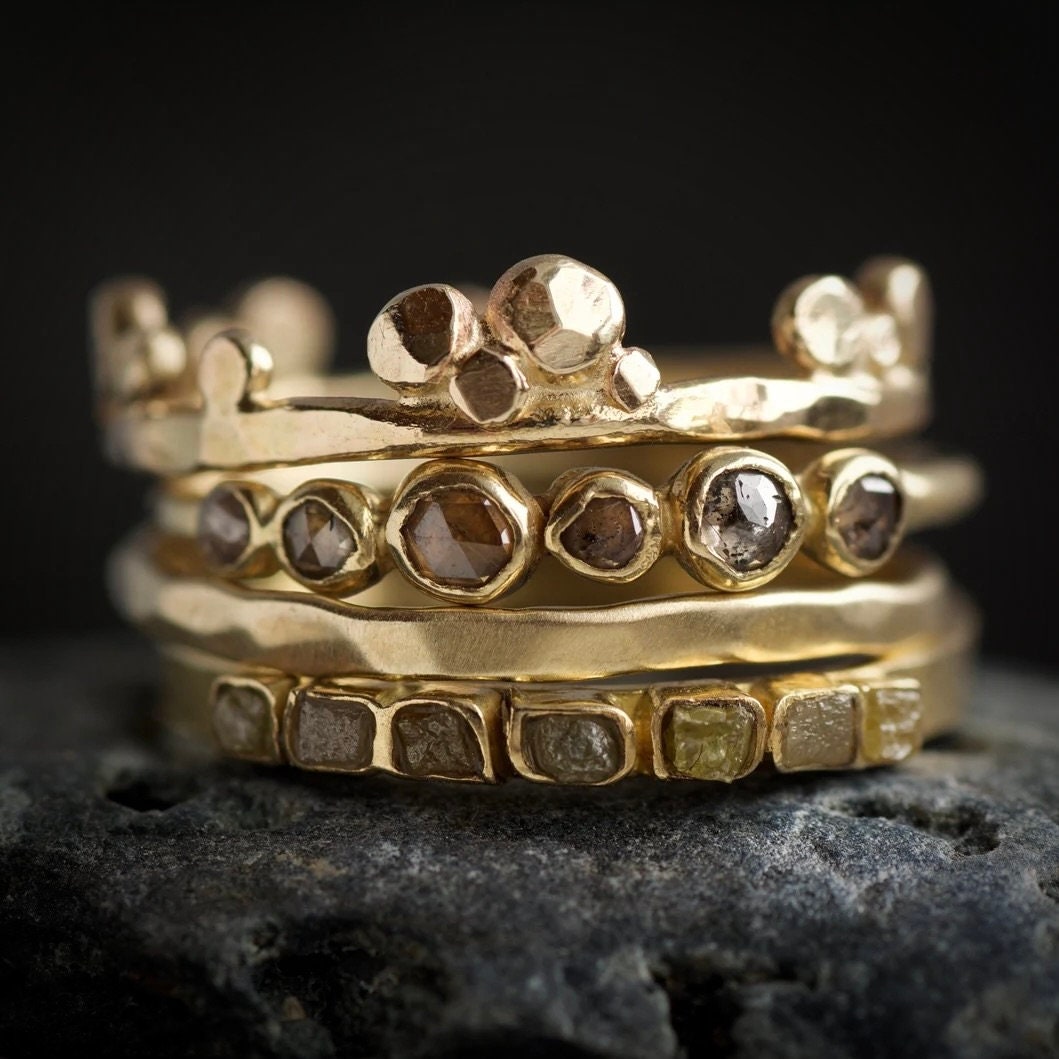 Unique Stacking Ring Set