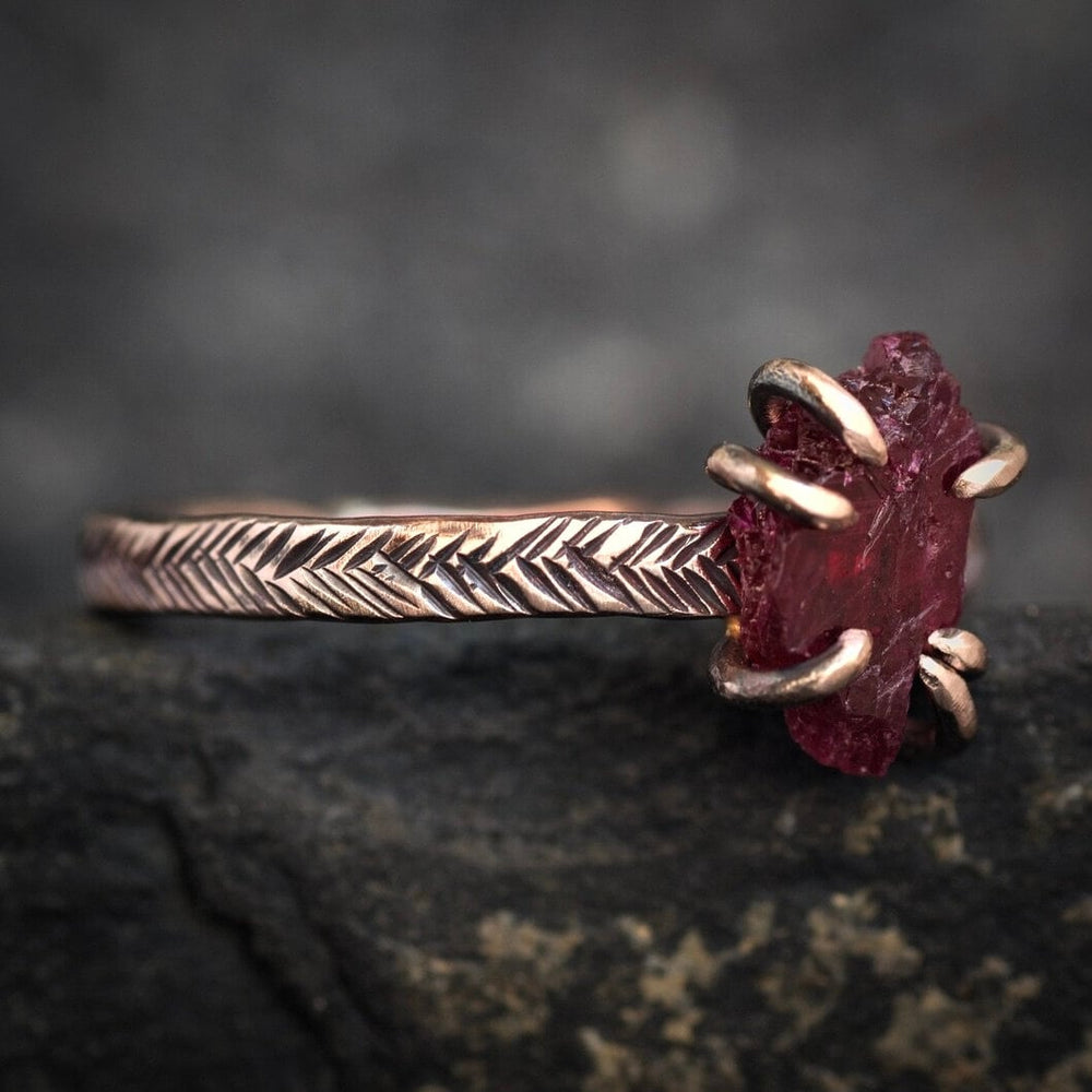 Raw Ruby Ring