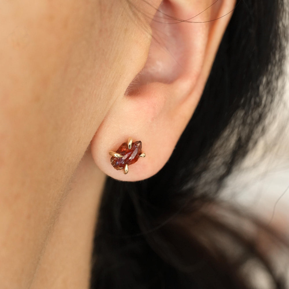 RTS 14k Yellow Gold Raw Citrine Studs