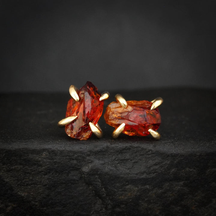 RTS 14k Yellow Gold Raw Citrine Studs