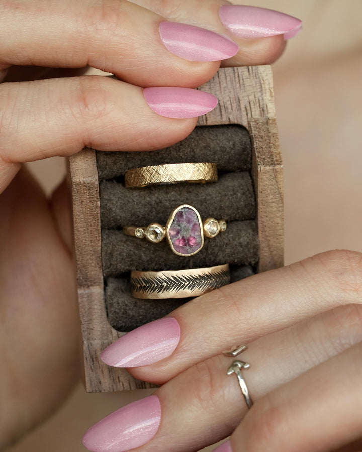 5mm Hammered Band Ring