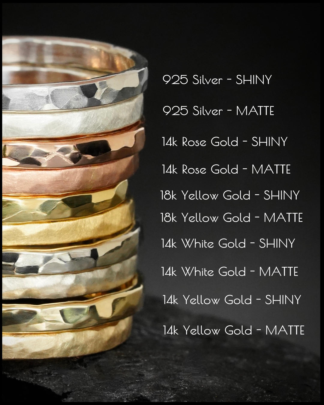 Textured Slim Flame Band