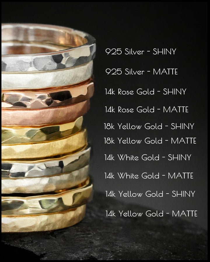 Textured Slim Flame Band