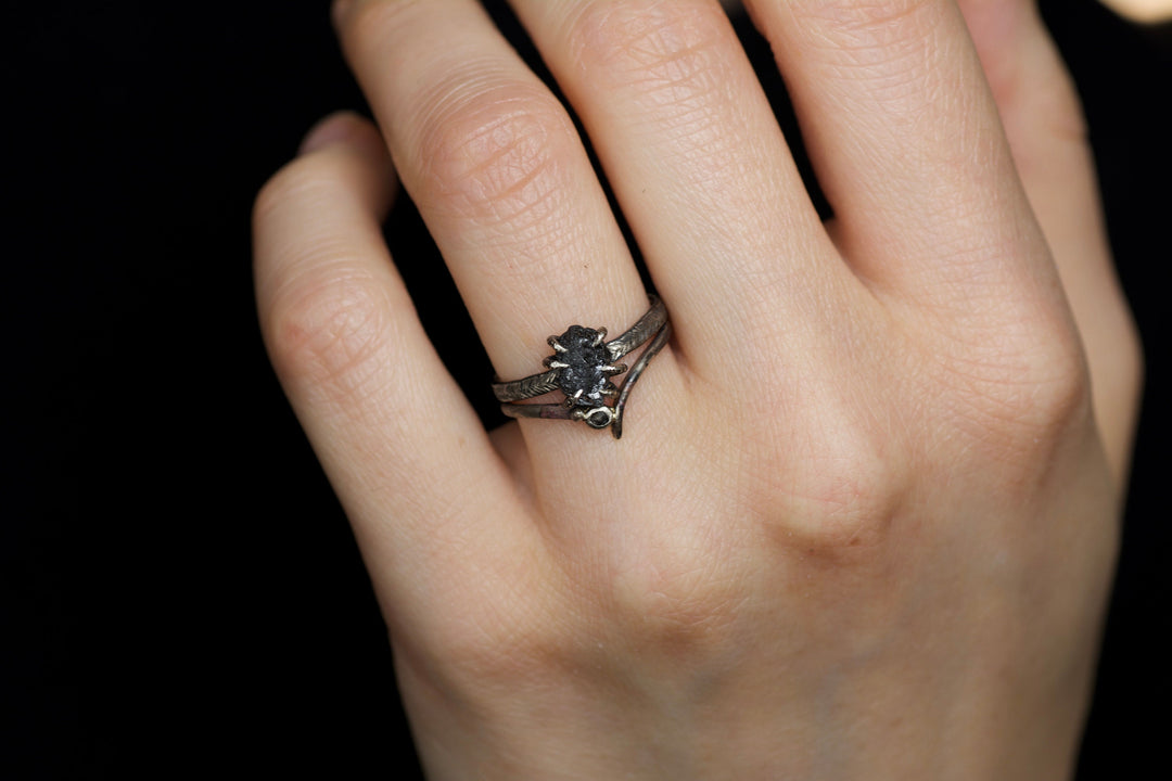 Black Diamond Ring Set