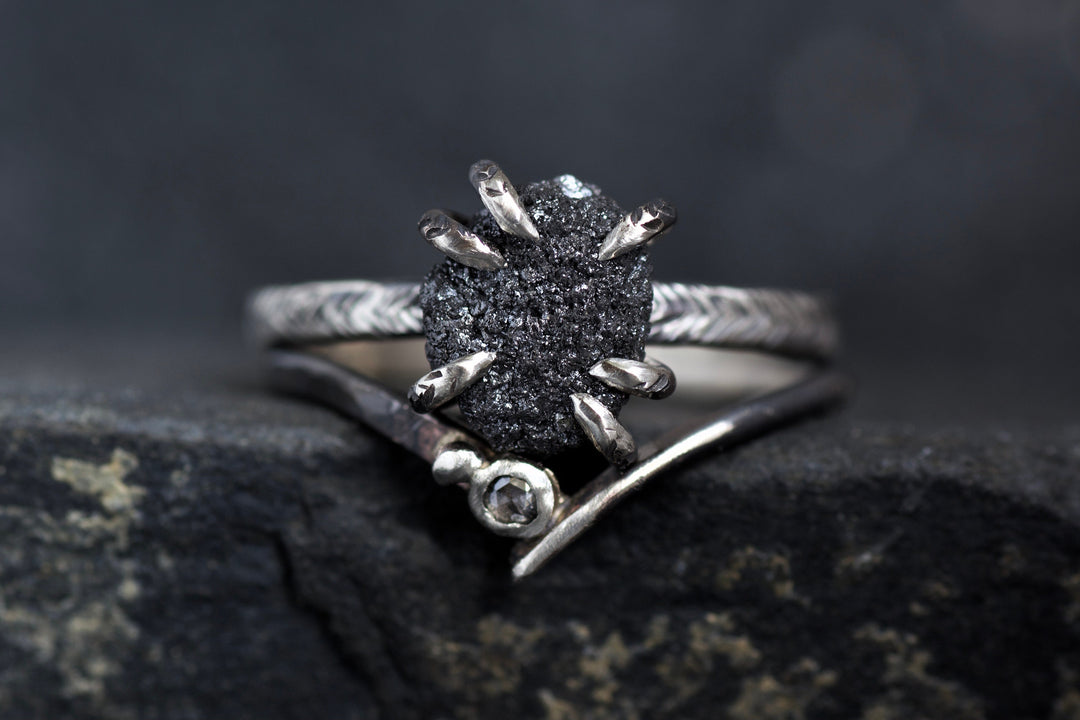 Black Diamond Ring Set