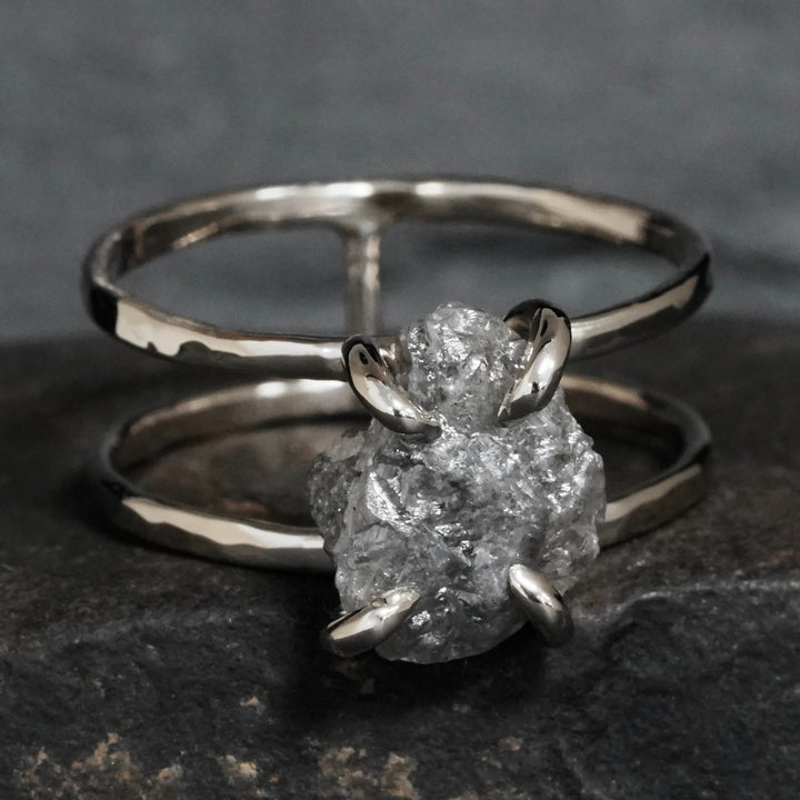 Grey Diamond Ring