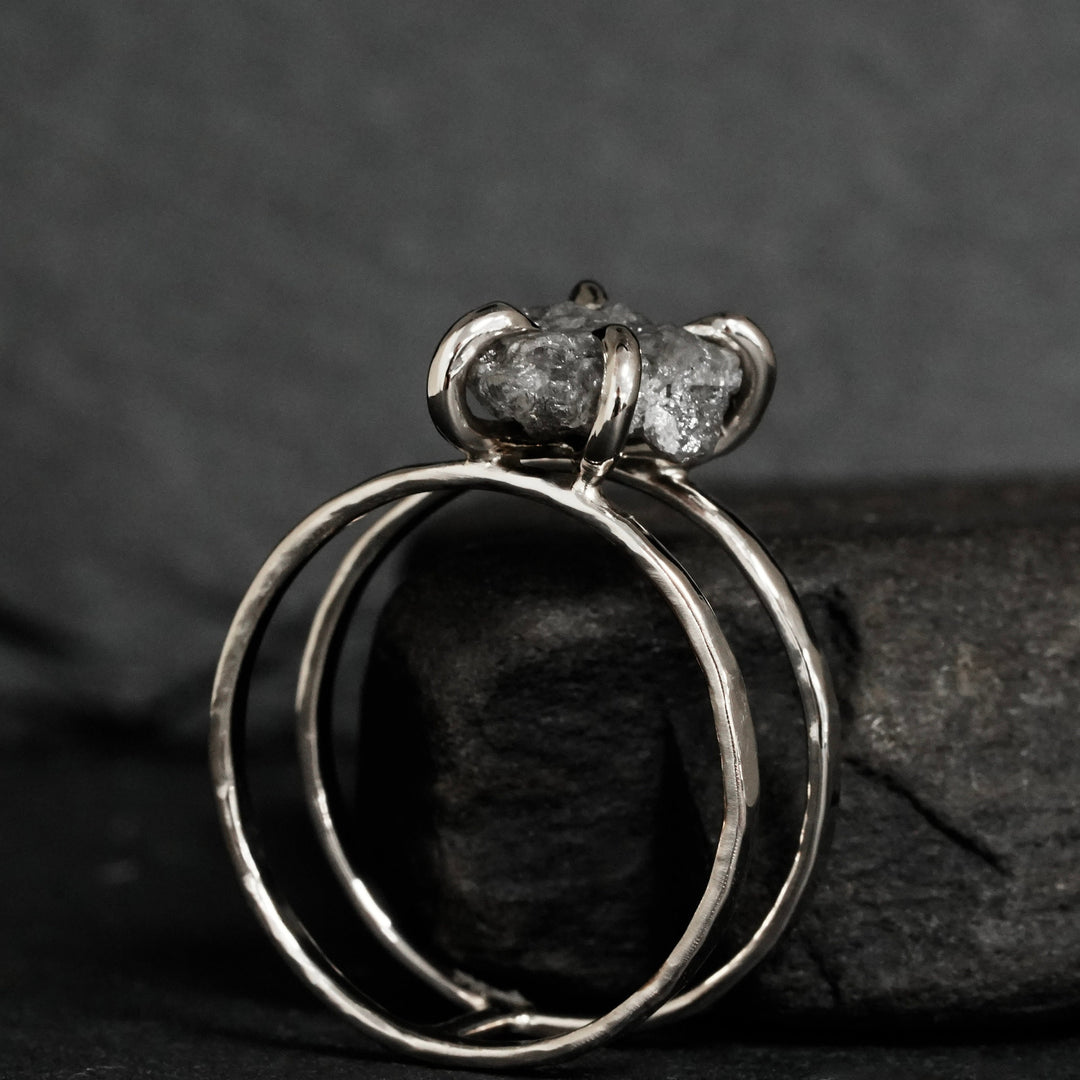 Grey Diamond Ring