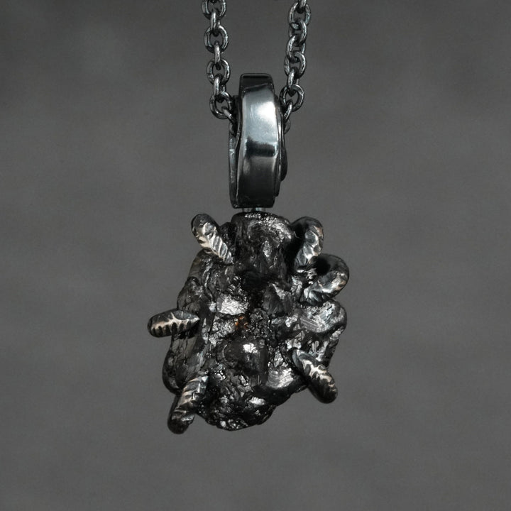 Rustic Raw Black Diamond Necklace