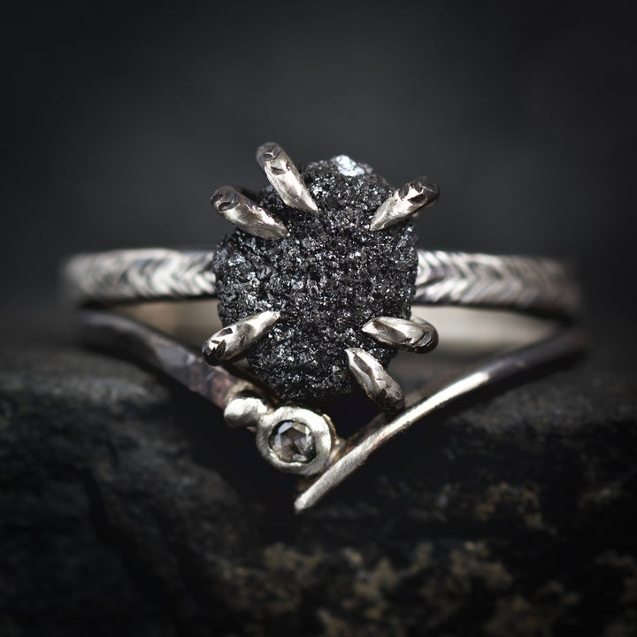 Black Diamond Ring Set