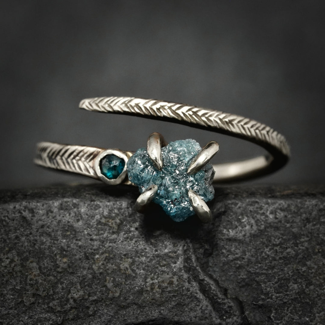 Blue Diamond Ring