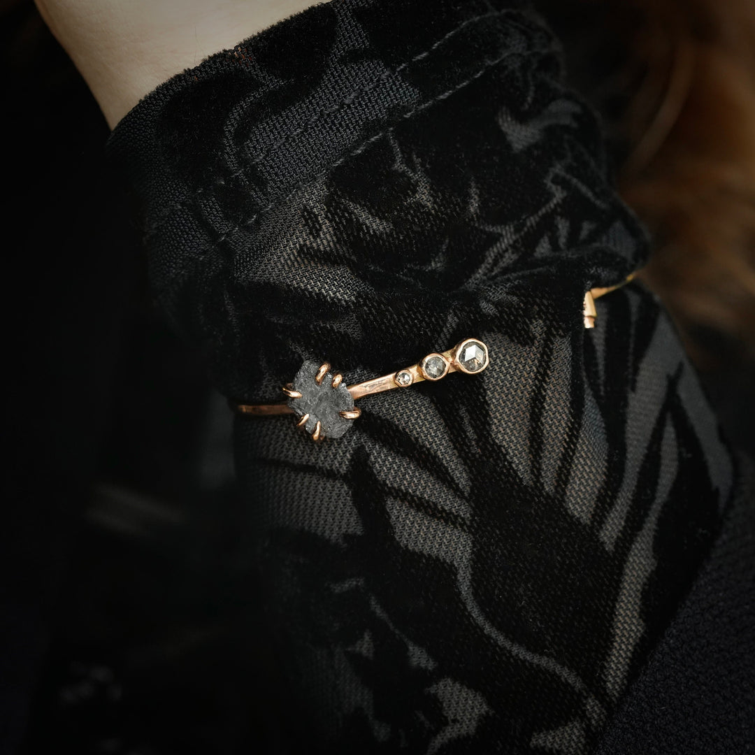 Raw Black Diamond Bracelet