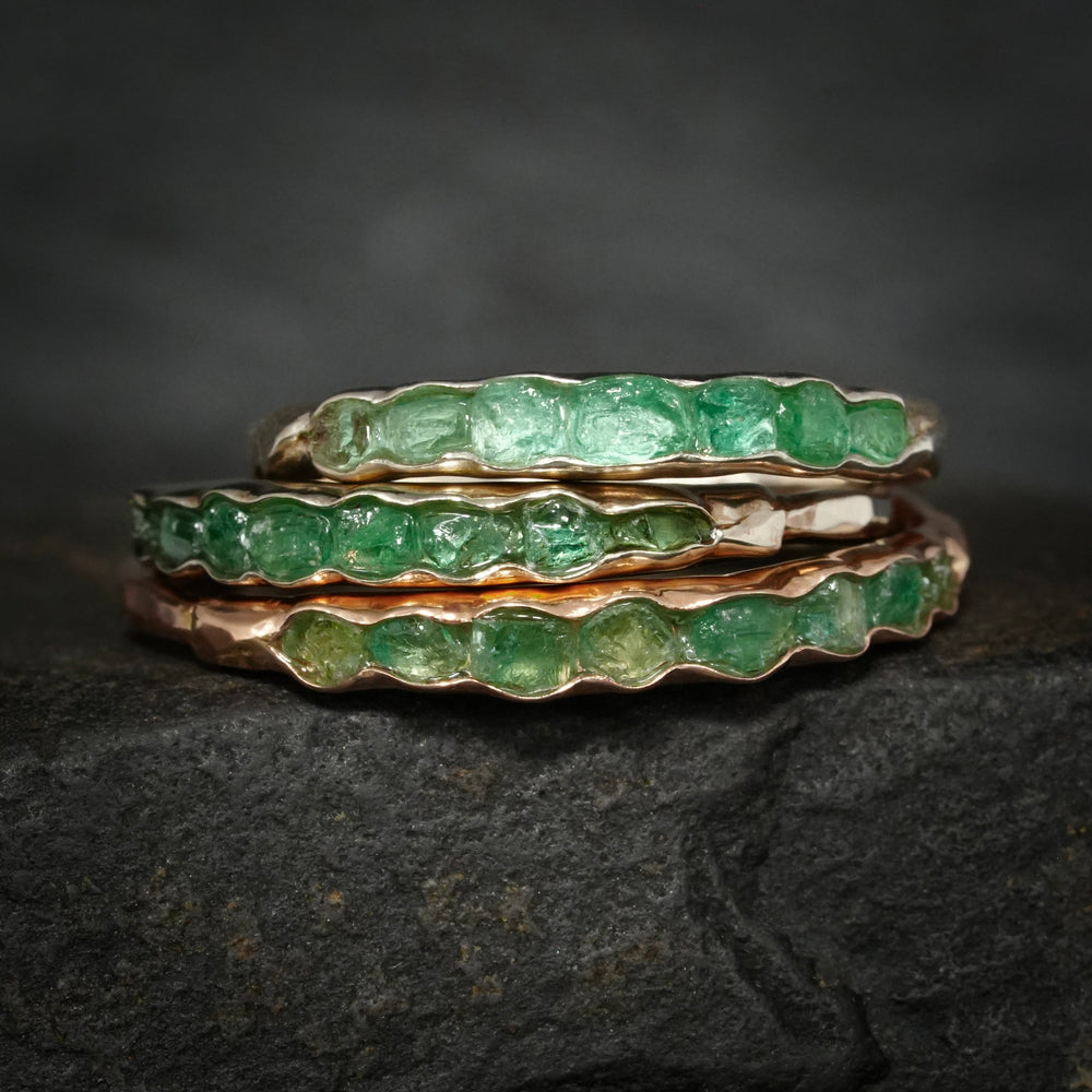 Raw Emerald Ring