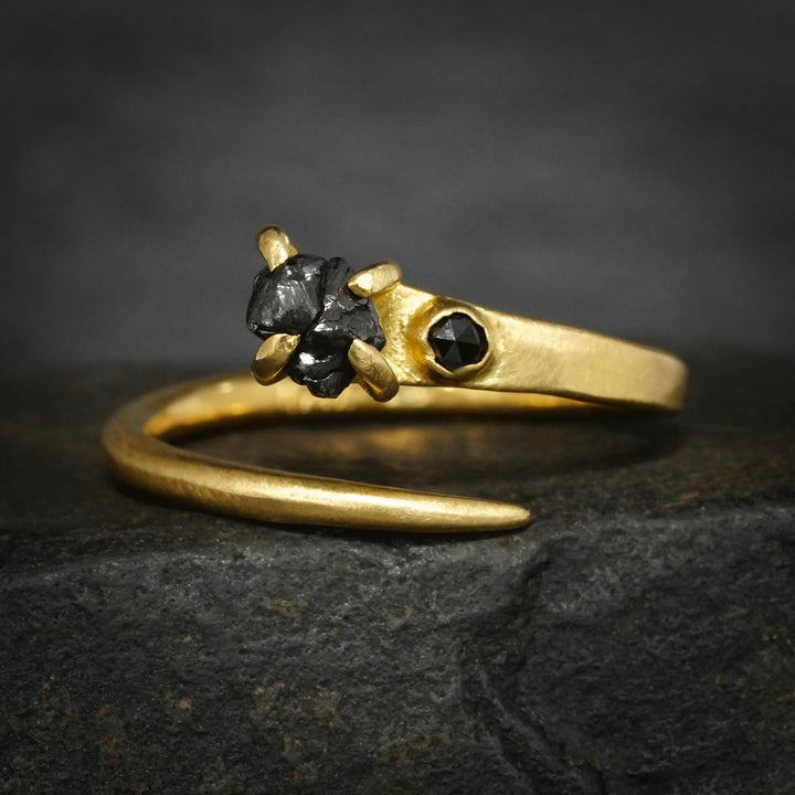 READY to SHIP Black Diamond Ring