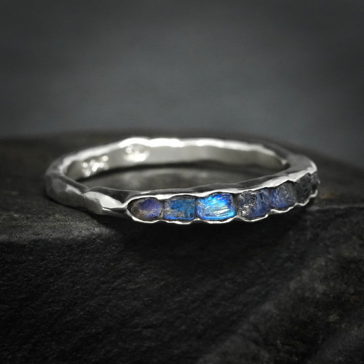 Rainbow Moonstone Ring