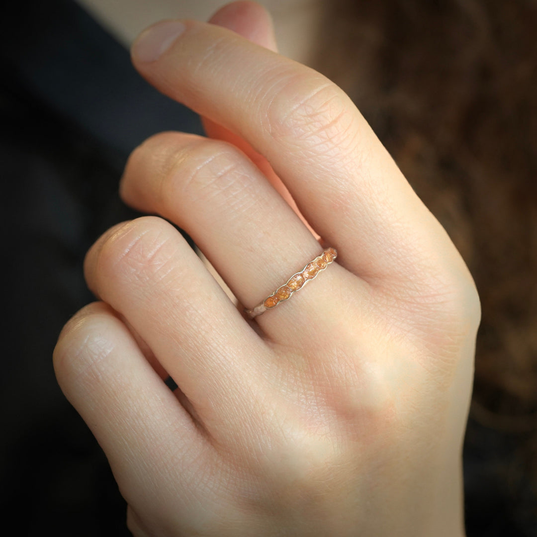 Raw Garnet Ring