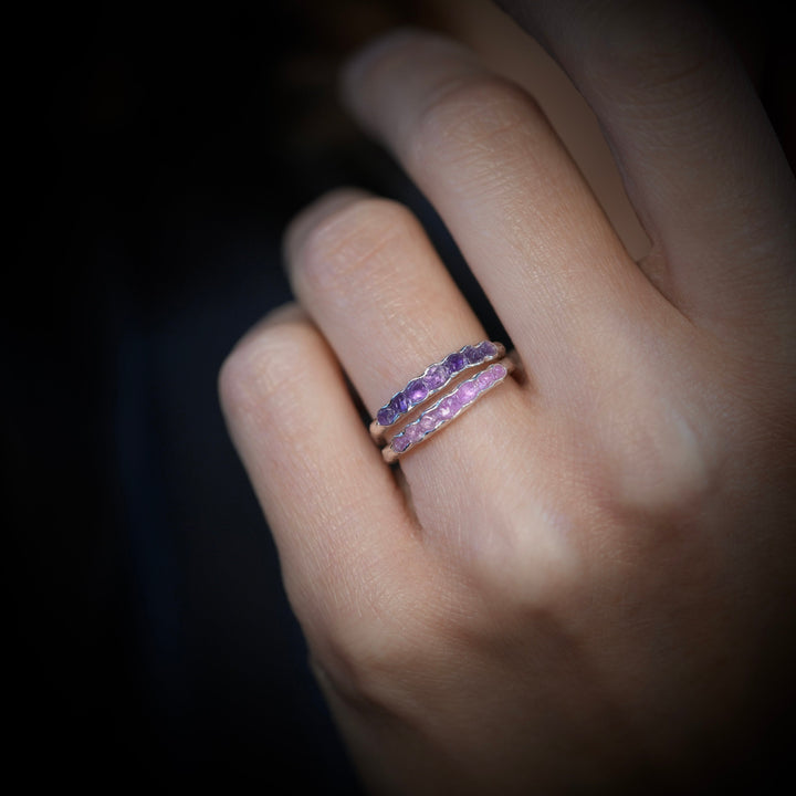 Raw Pink Sapphire Ring