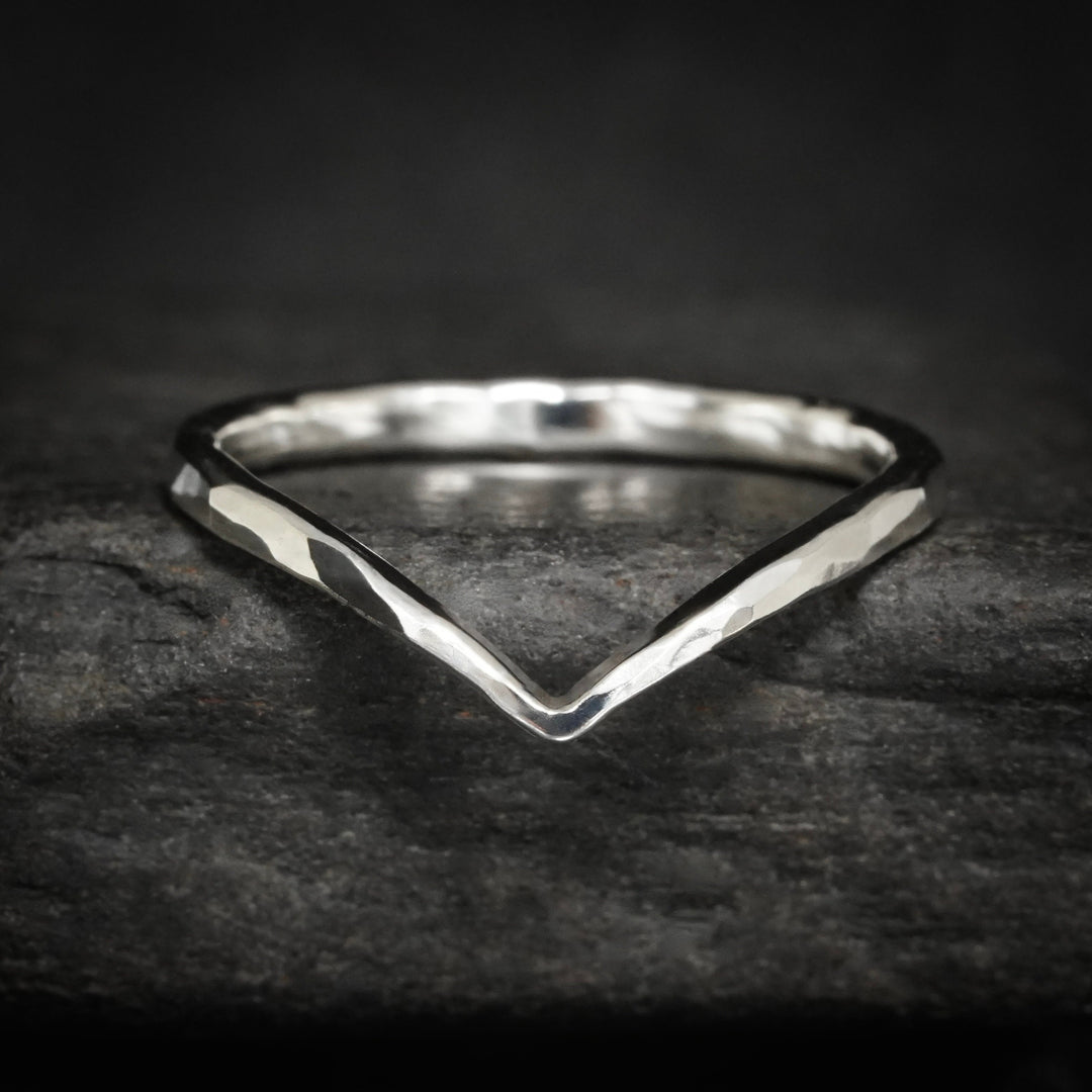 Hammered Wave Ring