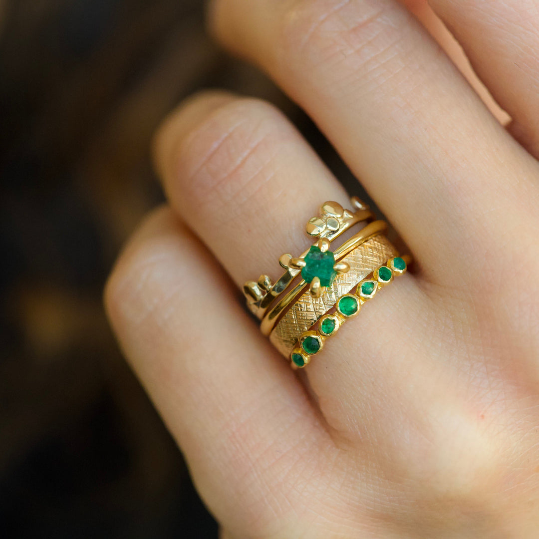 Emerald Ring Set