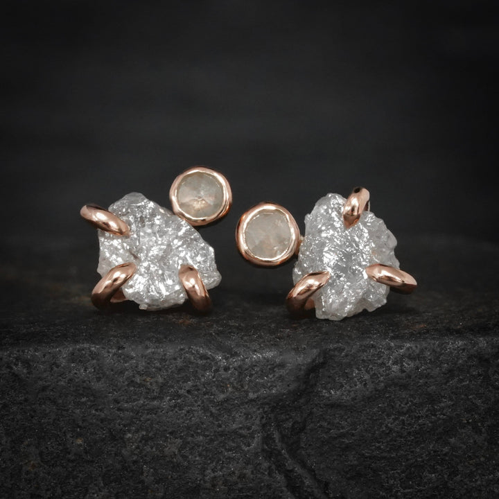 RTS 14k Rose Gold Diamond Studs