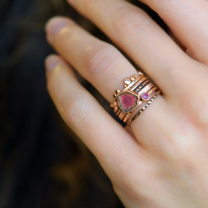 Natural Pink Ruby Ring