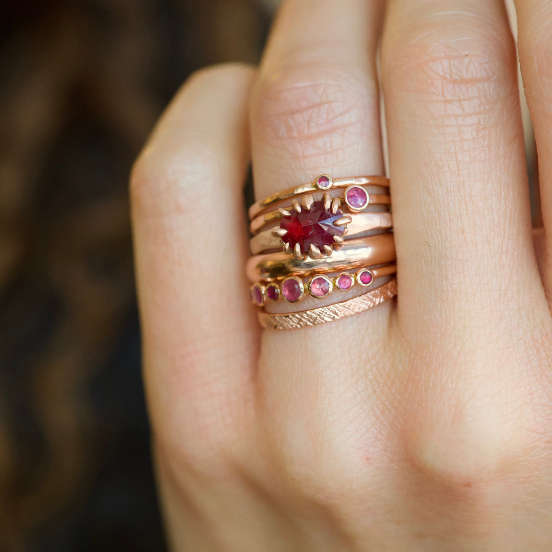 Natural Pink Ruby Ring