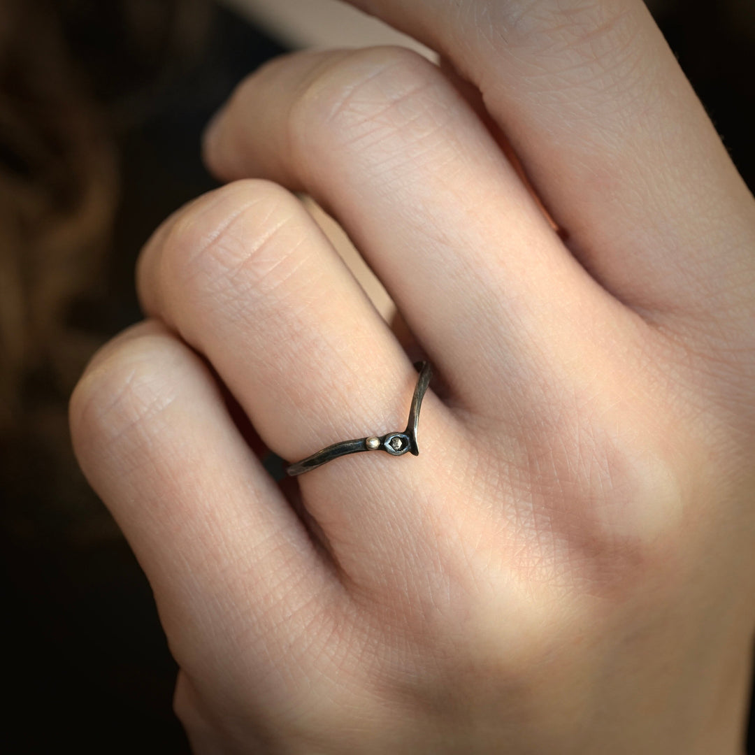 Black Diamond Ring Set