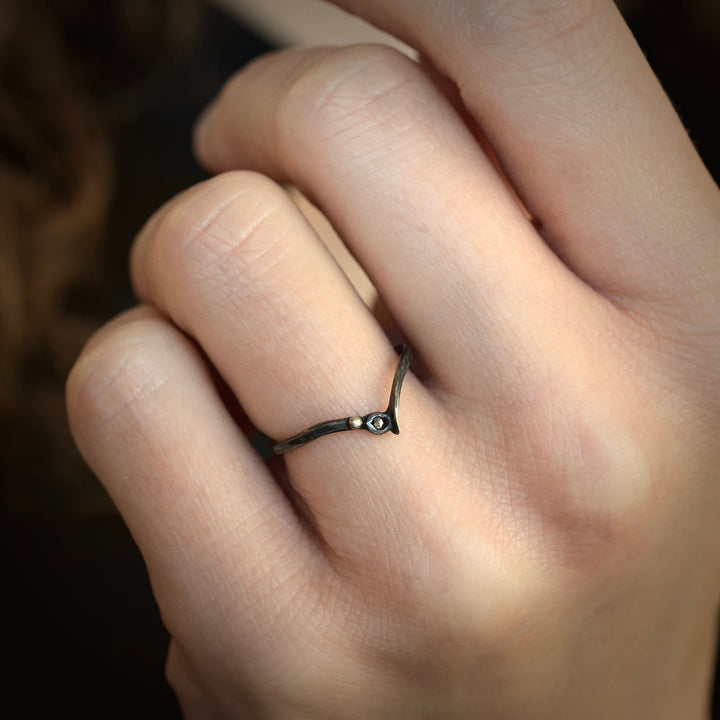 Black Diamond Ring Set