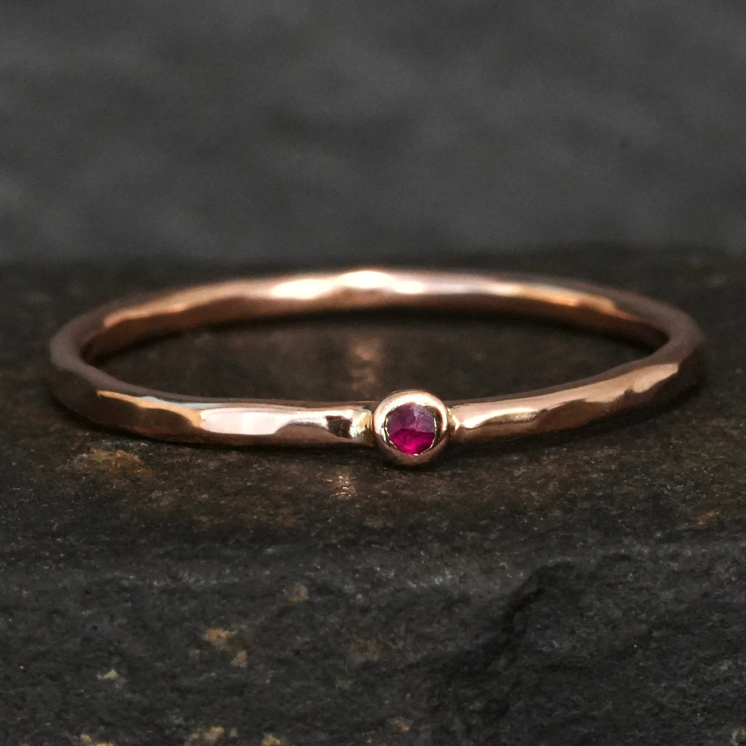 Natural Pink Ruby Ring