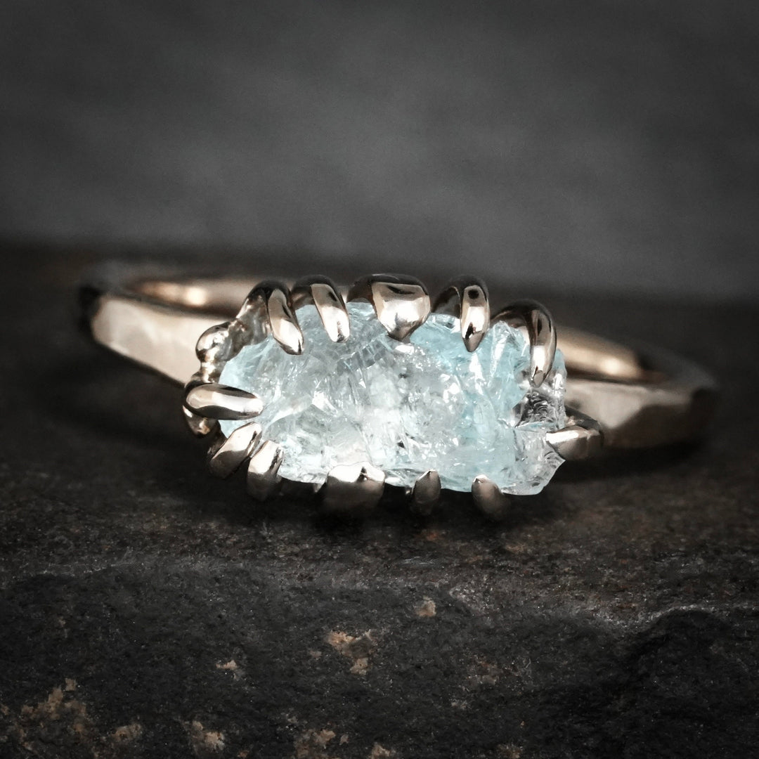 Raw Aquamarine Ring