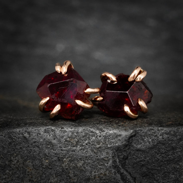 LIMITED EDITION Red Garnet Studs