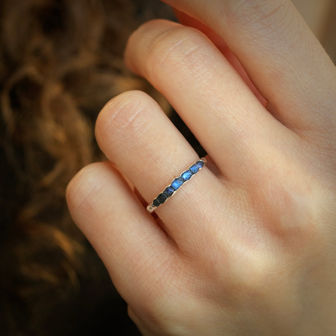 Rainbow Moonstone Ring