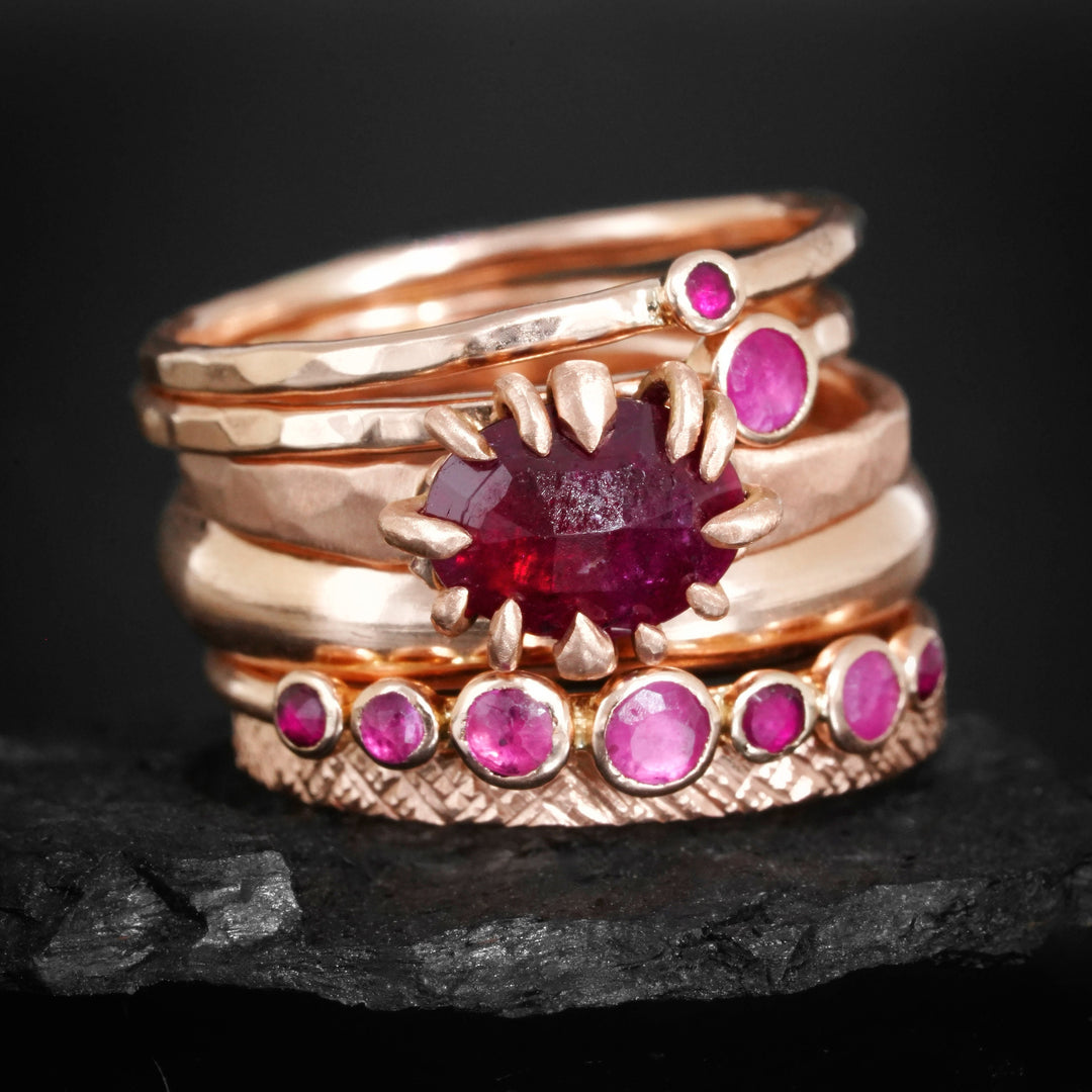 Natural Pink Ruby Ring