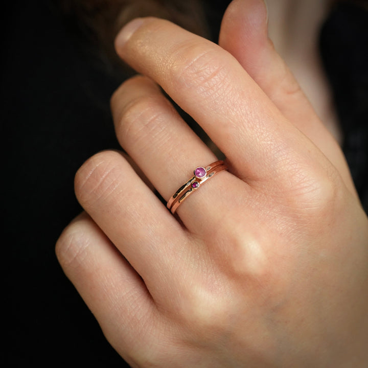 Natural Pink Ruby Ring