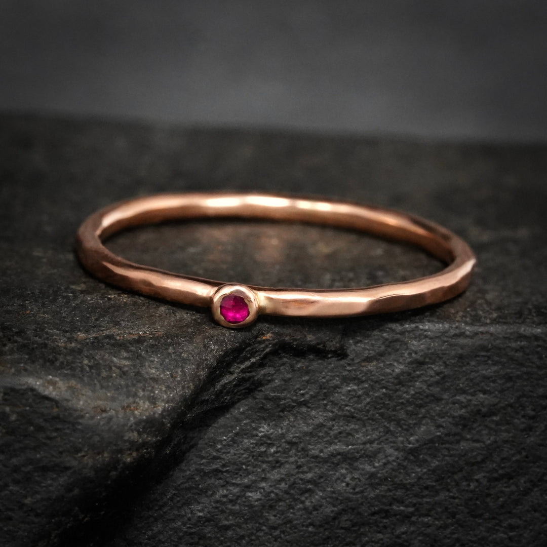 Natural Pink Ruby Ring