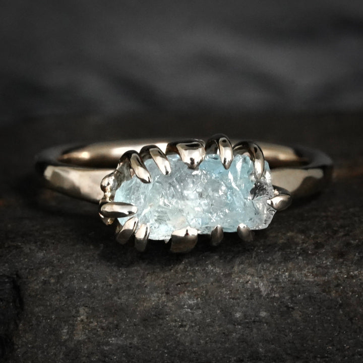 Raw Aquamarine Ring