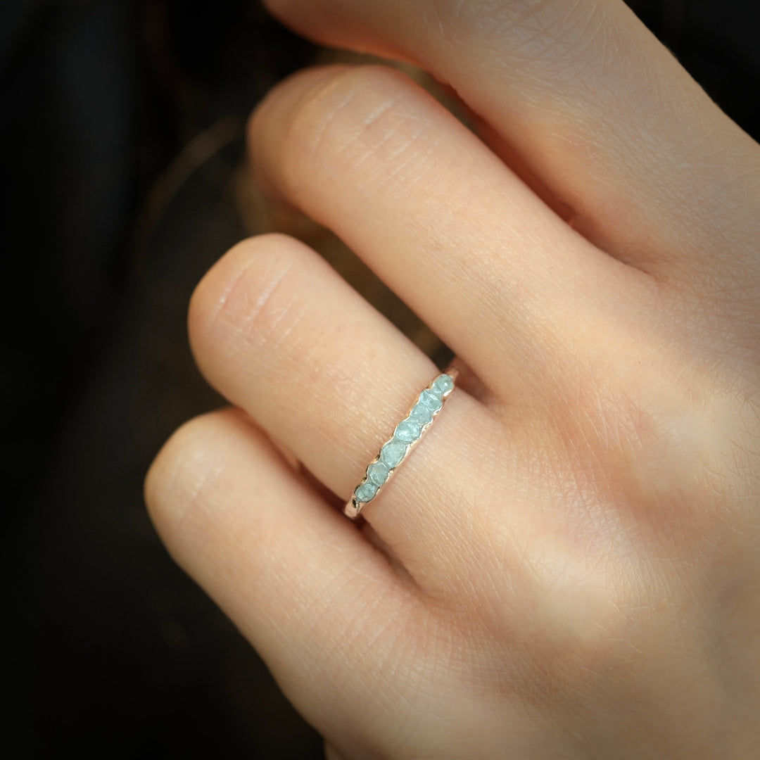 Raw Aquamarine Ring