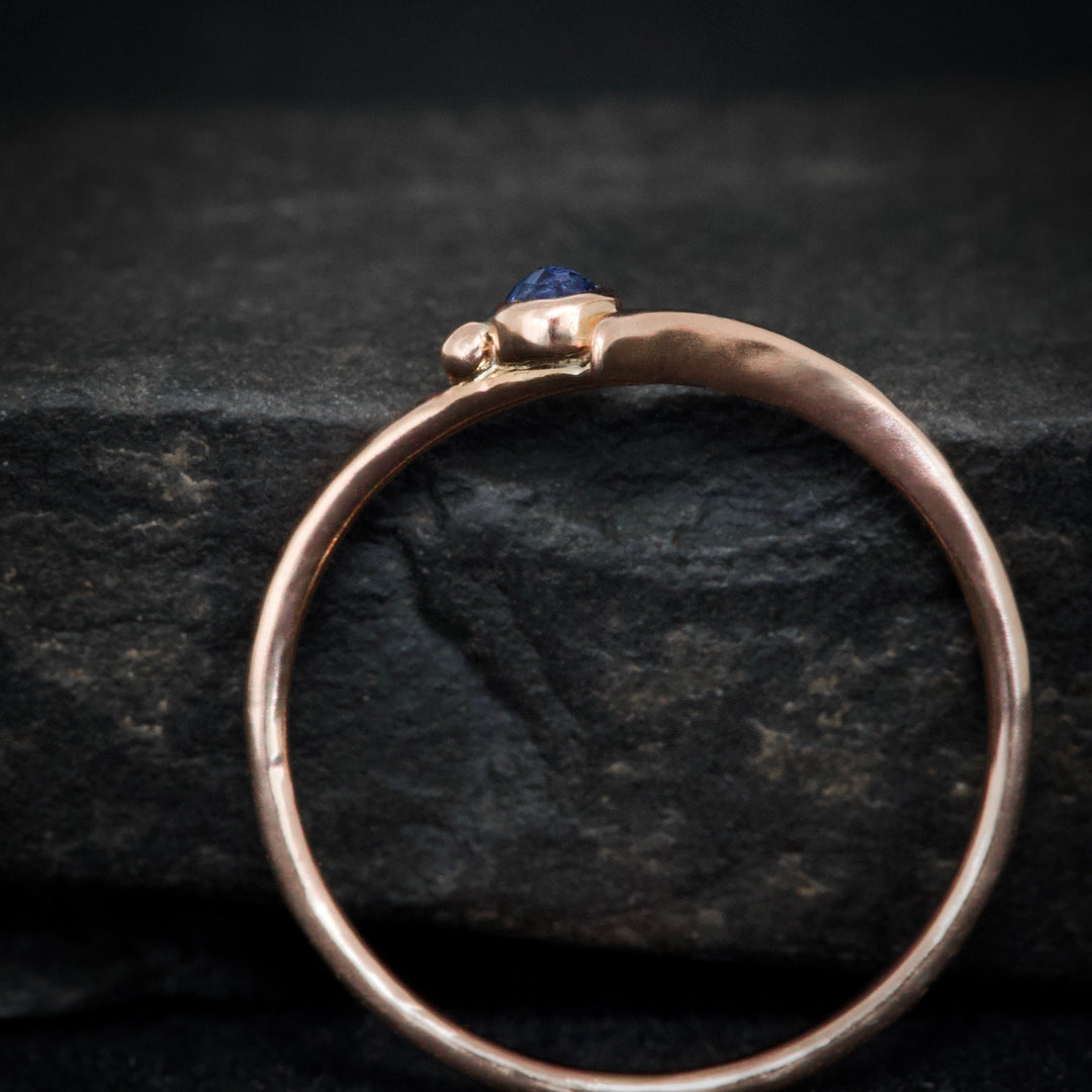 Sapphire Wave Rings