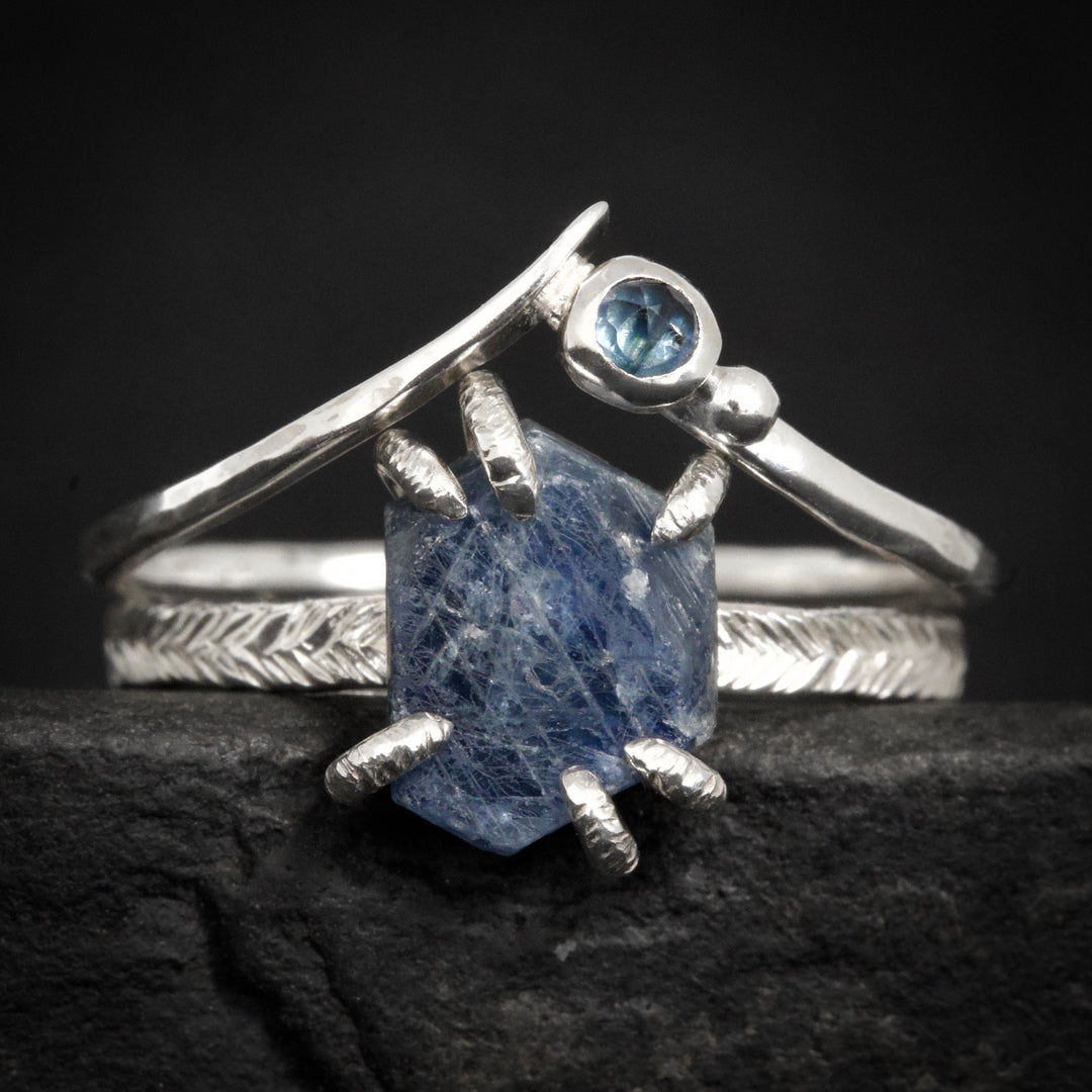 Sapphire Wave Rings