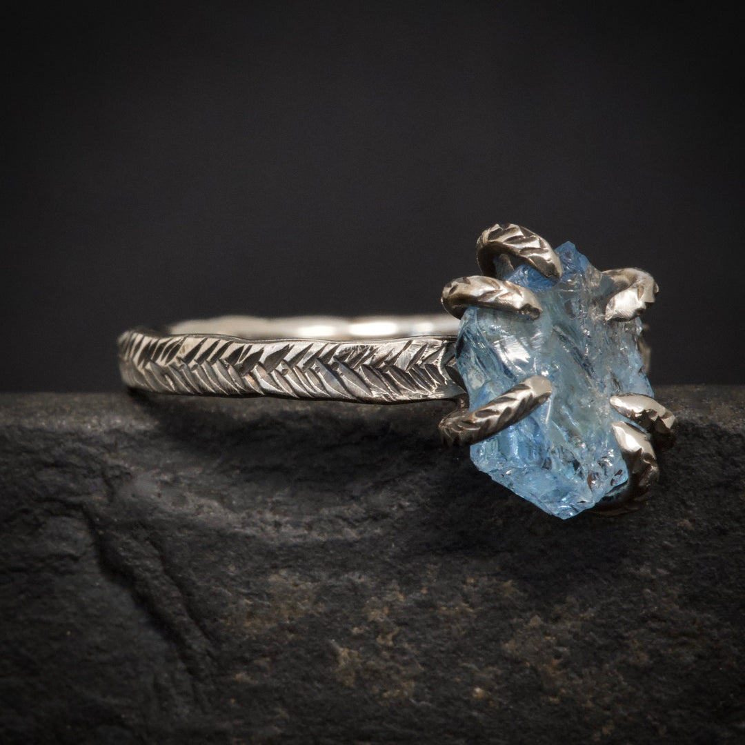 Raw Aquamarine Ring