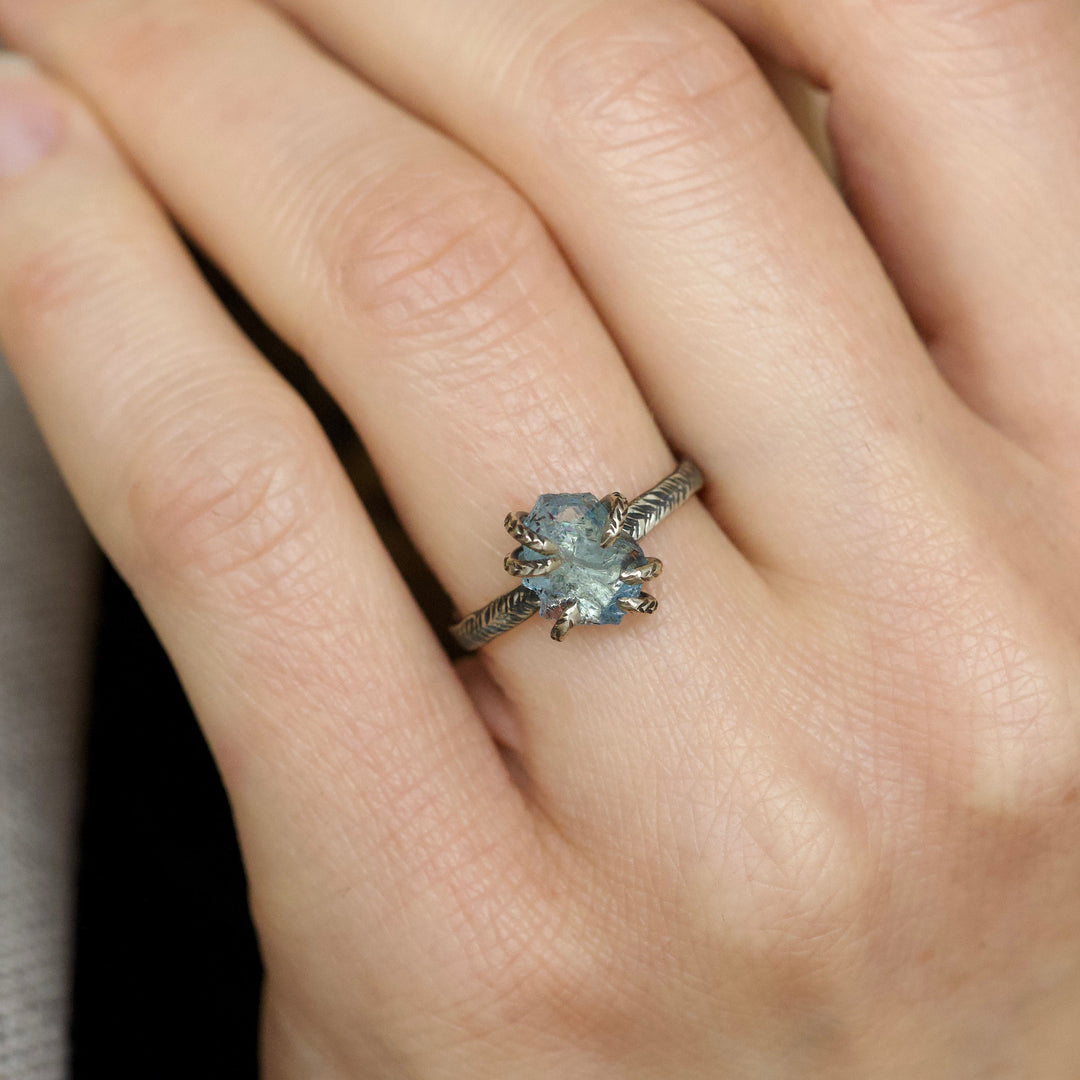 Raw Aquamarine Ring