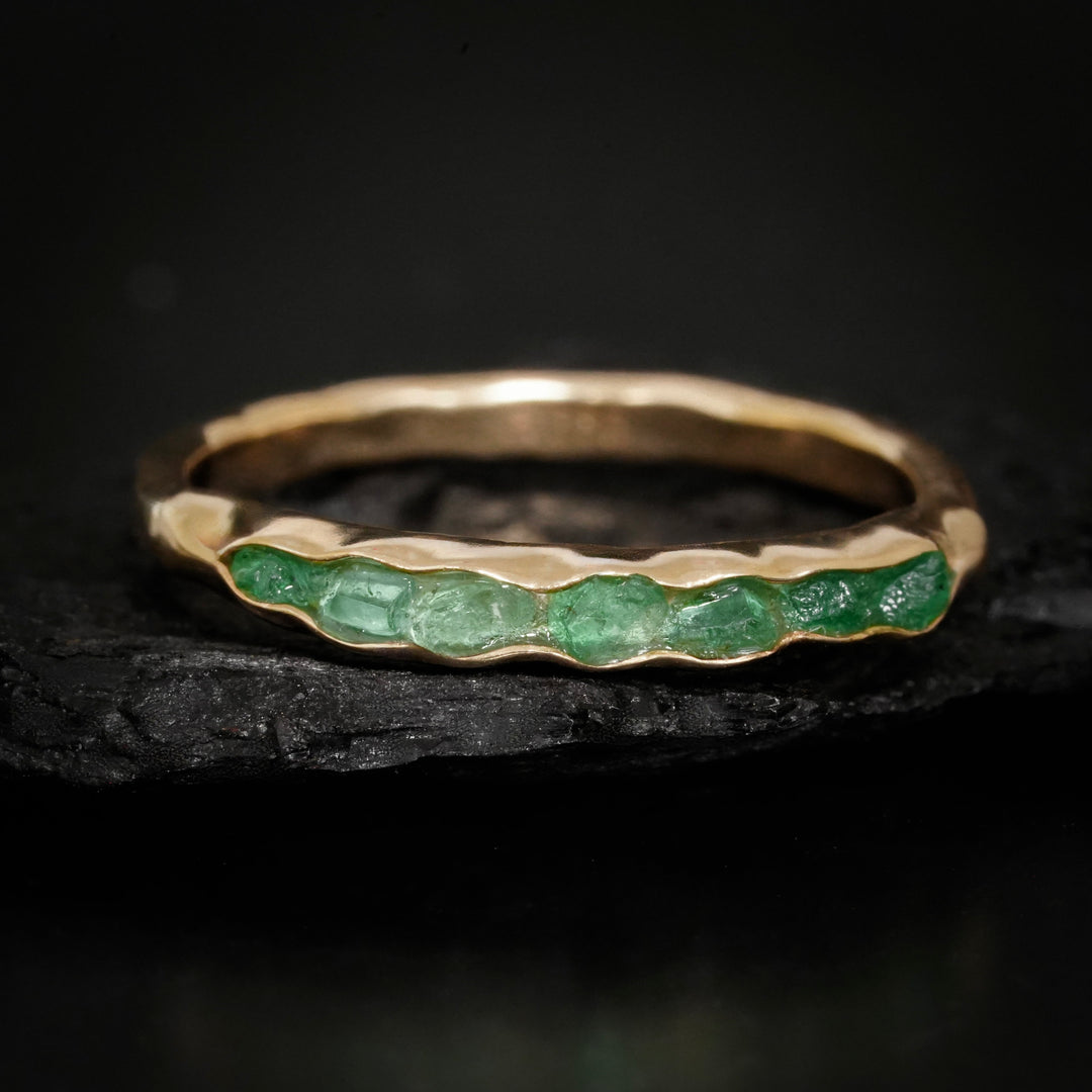 Raw Emerald Ring