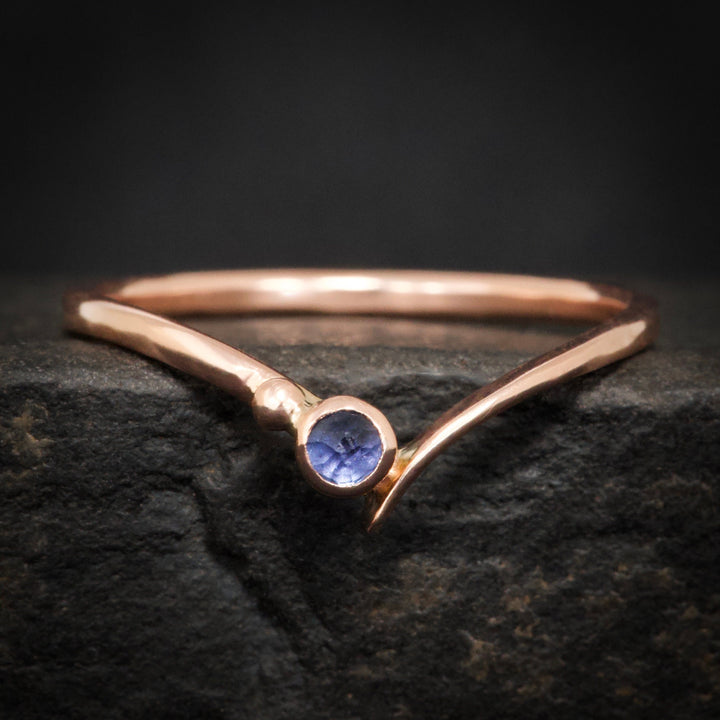 Sapphire Wave Rings