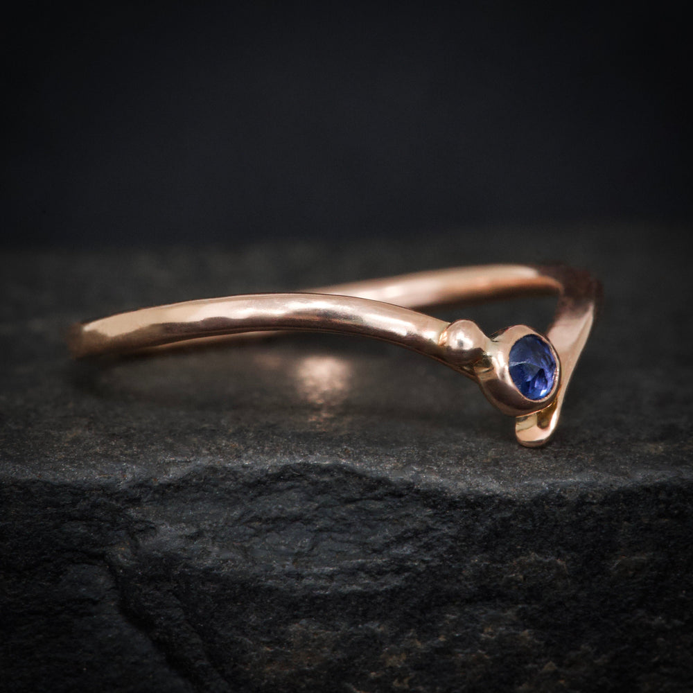 Sapphire Wave Rings