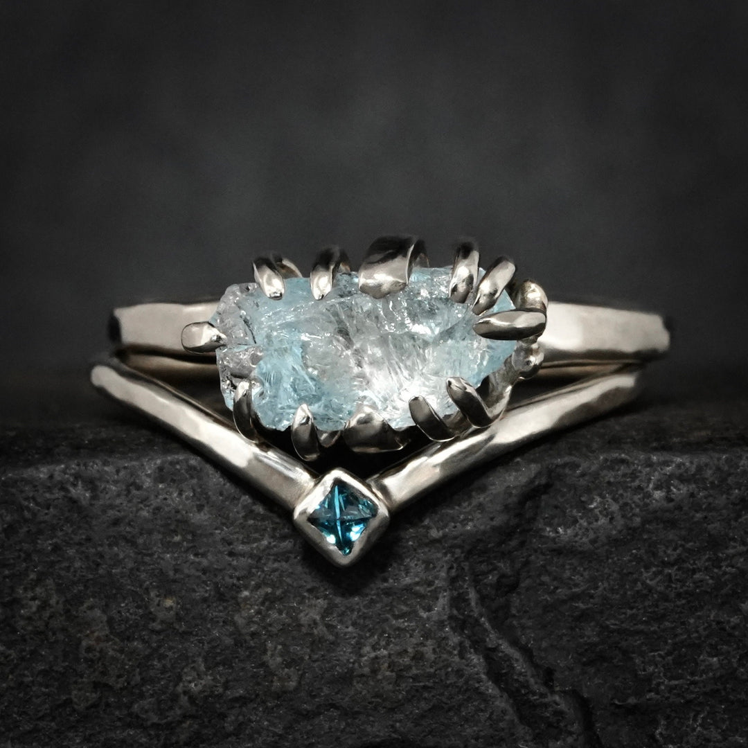 Raw Aquamarine Ring