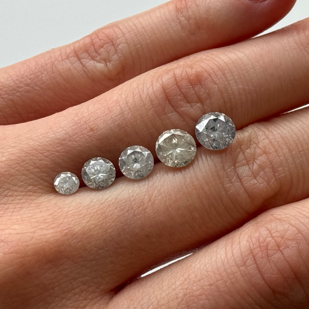 Diamond selection for eMeraki handcrafted engagement ring