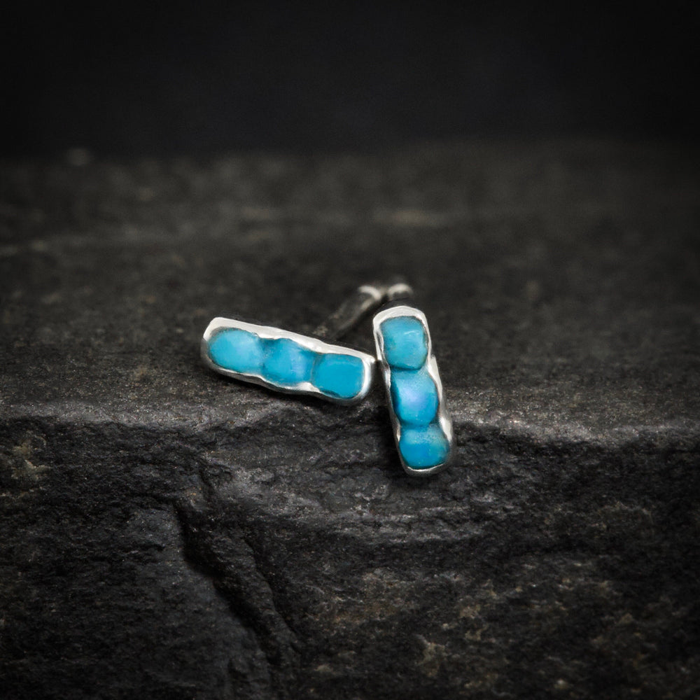 RTS Silver Turquoise Studs